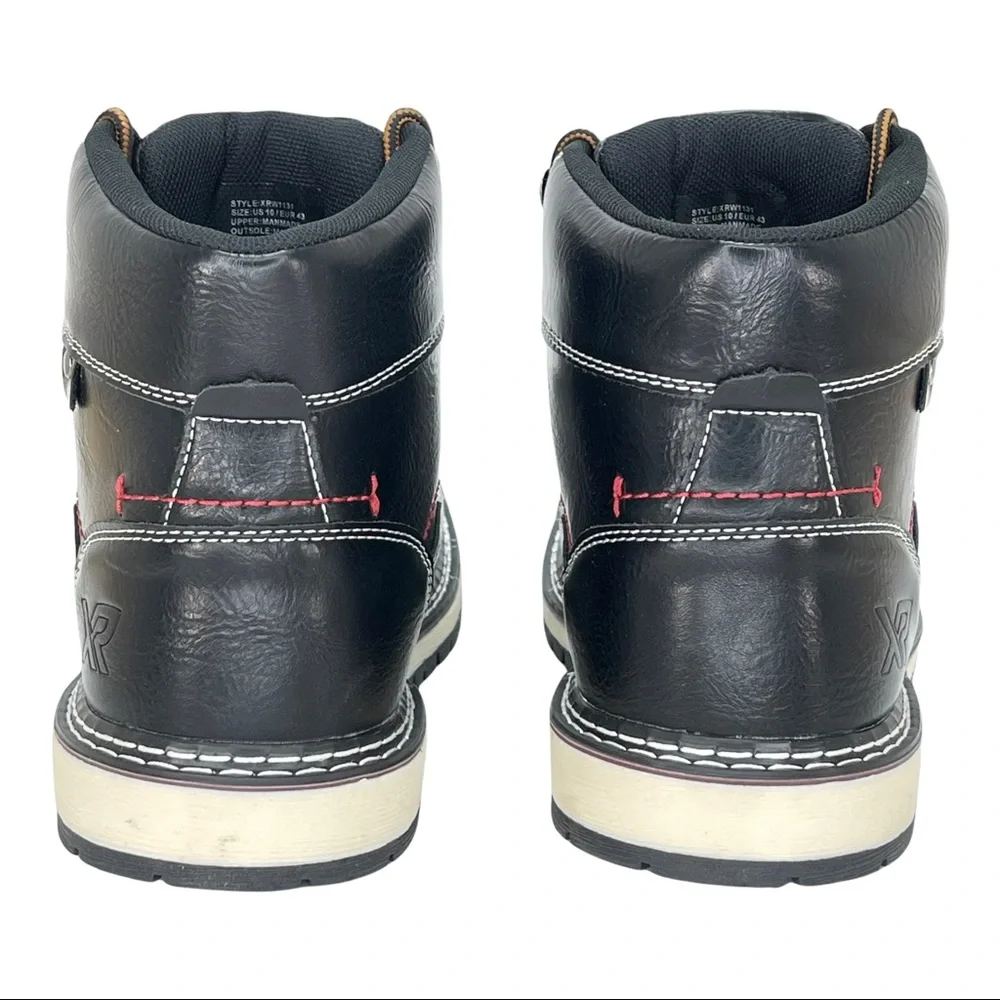 XRAY Black Faux Leather Cushioned Mens Ankle Boots - Picture 7 of 12